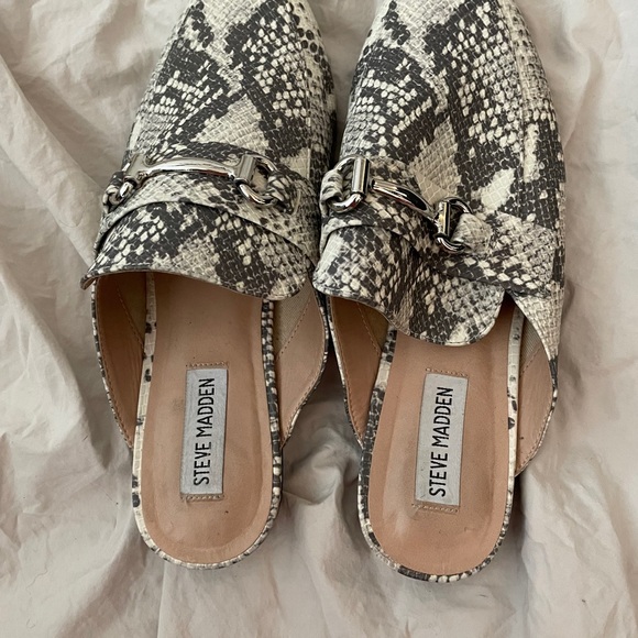 Steve Madden Snakeskin Mules 8.5 - Picture 1 of 2